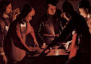 Georges de La Tour Dice players oil painting artist